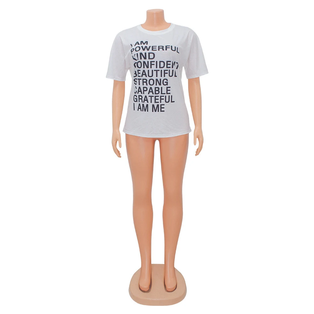 Title 7, Weißes Damen T-Shirt mit Aufdruck, Casual & Vie...