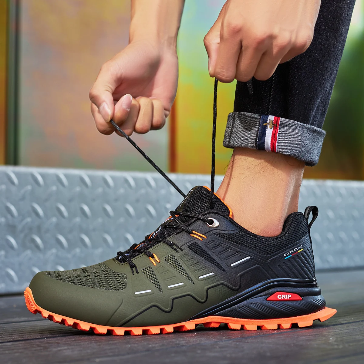Tênis de Trekking Plus Size Masculino Resistente a Desgaste Antiderrapante Calçado Esportivo para Atividades ao Ar Livre Conforto e Segurança — foto 15