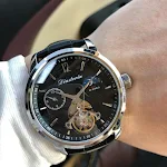 Relógio automático masculino vazado à prova d'água. Perfeito para uso diário, combina elegância, funcionalidade e resistência à água. — foto 3