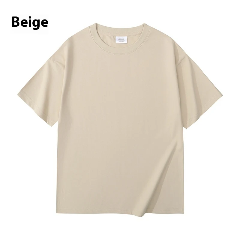 Heavy Solid Color Young Couple T-shirt for men and women. Comfortable and durable, perfect for everyday wear or special — photo 17