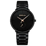 Novo relógio masculino multicolorido com pulseira de aço. Elegância e estilo para o seu pulso. Design moderno e funcionalidade para todas as ocasiões. — foto 4