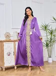 Vestido de moda muçulmana estilo étnico Elegância e modéstia combinadas em um design único, perfeito para diversas ocasiões e uso diário. — foto 6