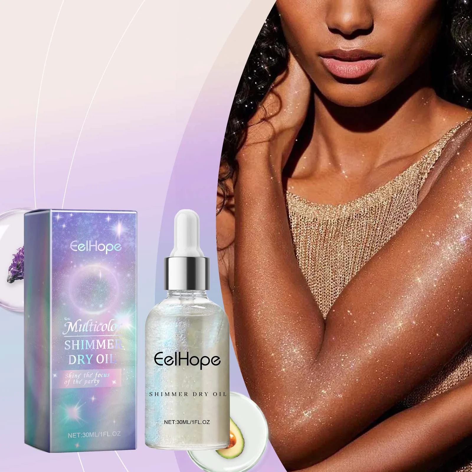 Body Oil Festival Party Brightening Skin Radiant Glow Hydrating Formula for Parties and Celebrations Achieve Luminous an — photo 5