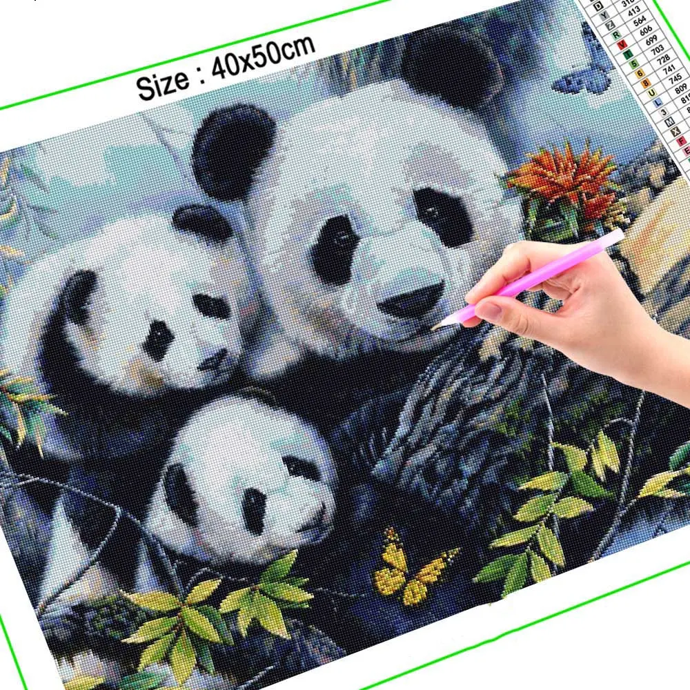 Elmaslarla Kaplı Dev Pandalar Değerli eşyalarınızı bu güvenli, ışıltılı, panda temalı saklama çözümüyle koruyun. — Fotoğraf 5