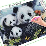 Elmaslarla Kaplı Dev Pandalar Değerli eşyalarınızı bu güvenli, ışıltılı, panda temalı saklama çözümüyle koruyun. — Fotoğraf 5