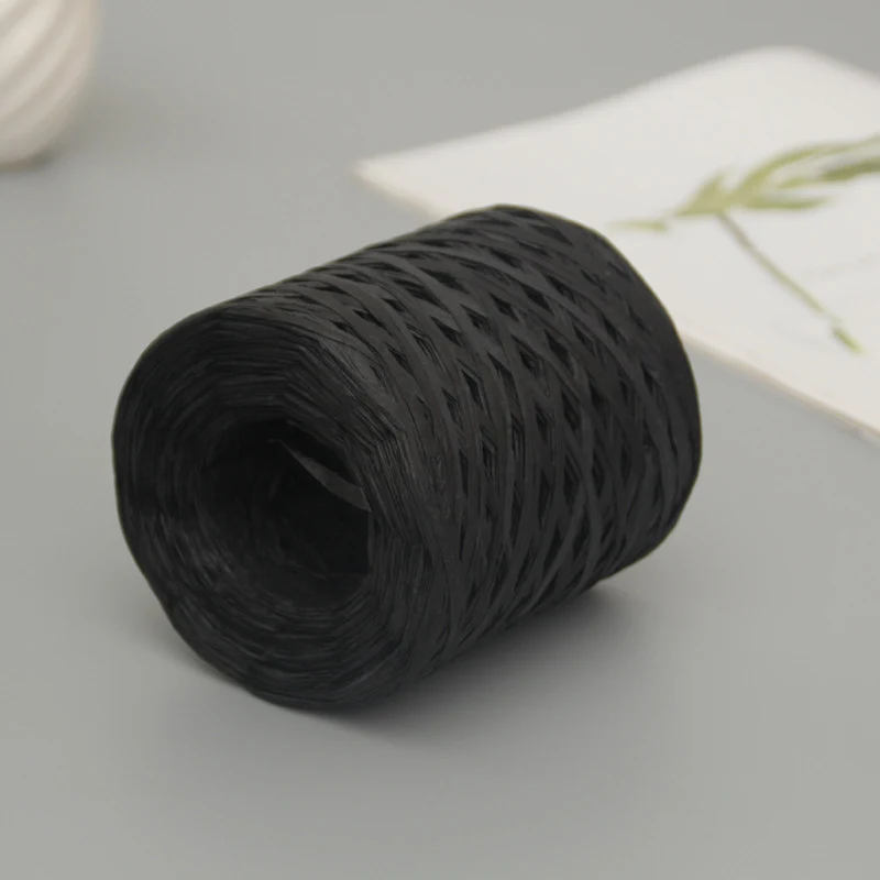 Corda de papel Lafite para artesanato de jardim de infância, trançada, para embalagem, fita decorativa colorida — foto 40
