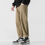 Retro Solid Color Loose Straight Trousers. Comfortable and stylish, these trousers offer a relaxed fit for everyday wear — photo 1