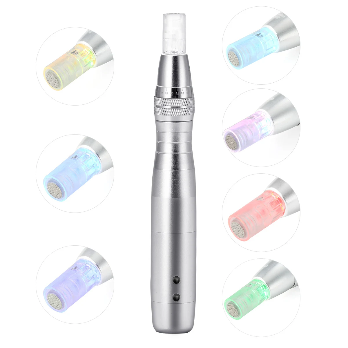 Instrumento de Microagulhamento Elétrico LED Nano Microcristalino. Estimula colágeno, melhora a pele, resultados visíveis, tratamento facial eficaz. — foto 4