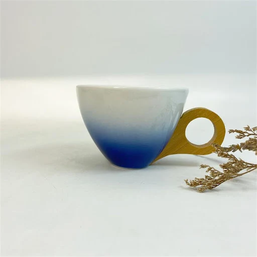 Title 2, Gradient Color Ceramic Coffee Cup Gift Set Crea...
