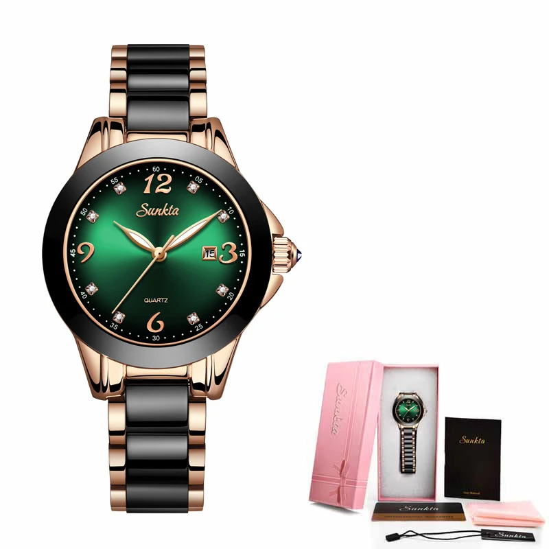 Moda Women's Watch Luxury Ceramic Analog Watch — foto 7