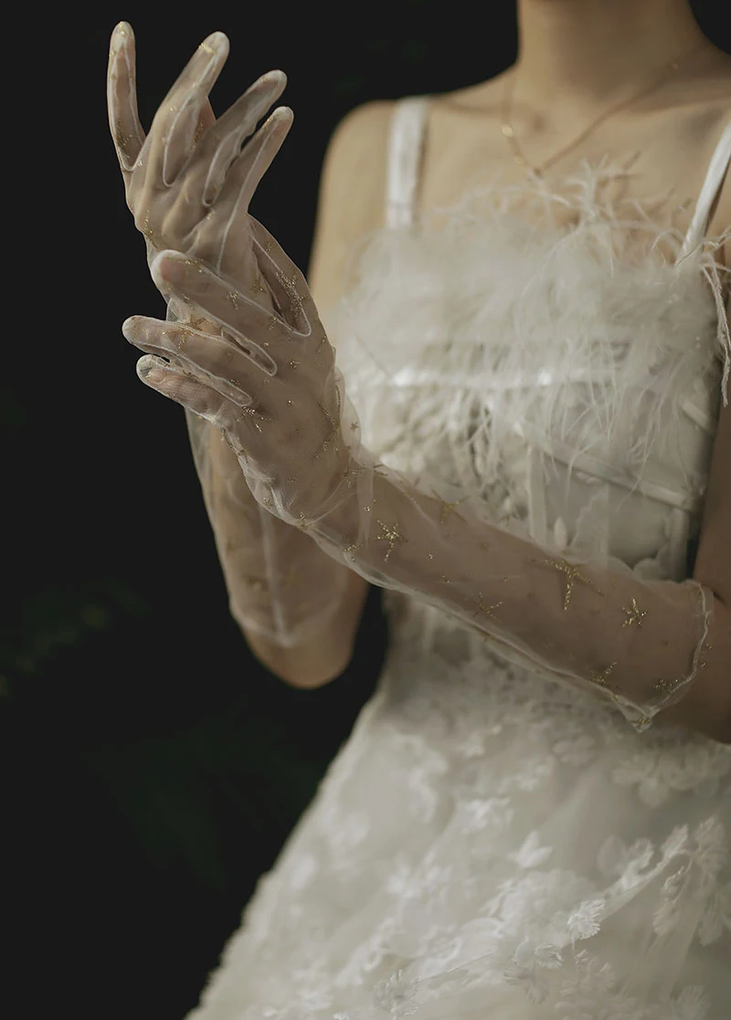 Luvas sem dedos para vestido de noiva — foto 1