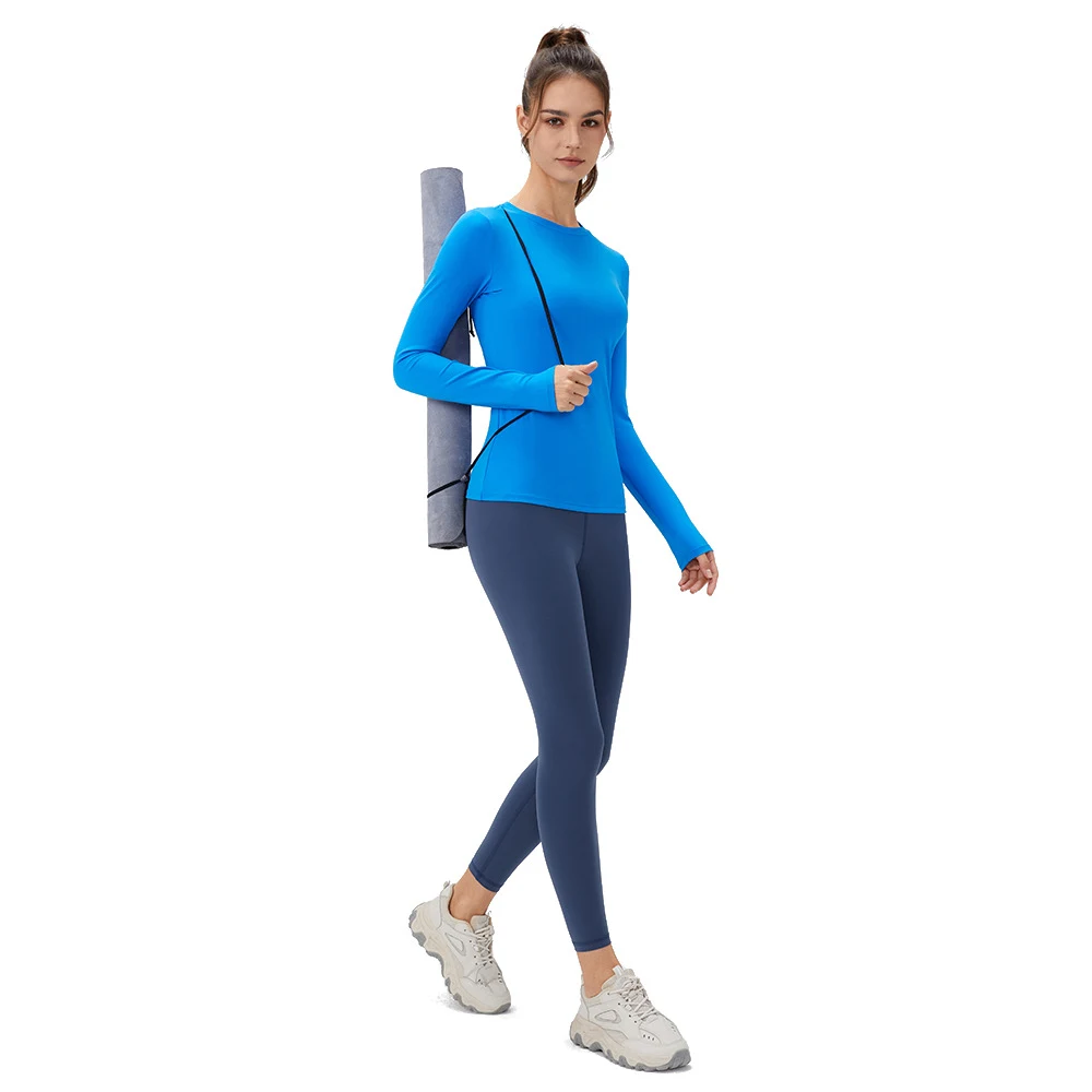 Abbigliamento yoga autunno e inverno, effetto nudo, alta elasticità, skinny slimming, per allenamenti, per una silhouette perfetta. — foto 19
