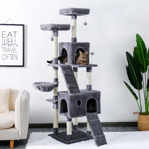 Fast Delivery Cat Tree House Plush Condo Scratching Posts for Cat Kitten Climbing Tree Toy Activity Protect Furniture Ca — photo 5