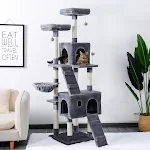 Fast Delivery Cat Tree House Plush Condo Scratching Posts for Cat Kitten Climbing Tree Toy Activity Protect Furniture Ca — photo 5