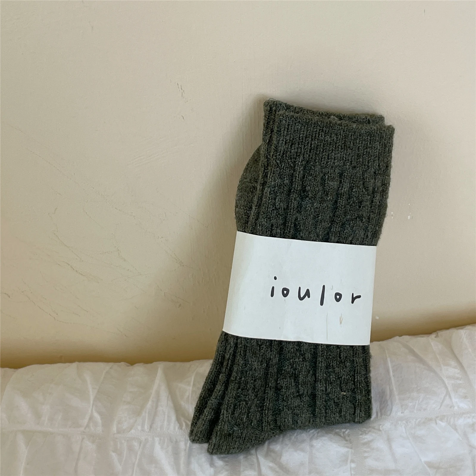 Title 1, Warm and Thick Japanese Pile Socks Solid Color ...