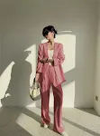 Raspberry Pants Suit