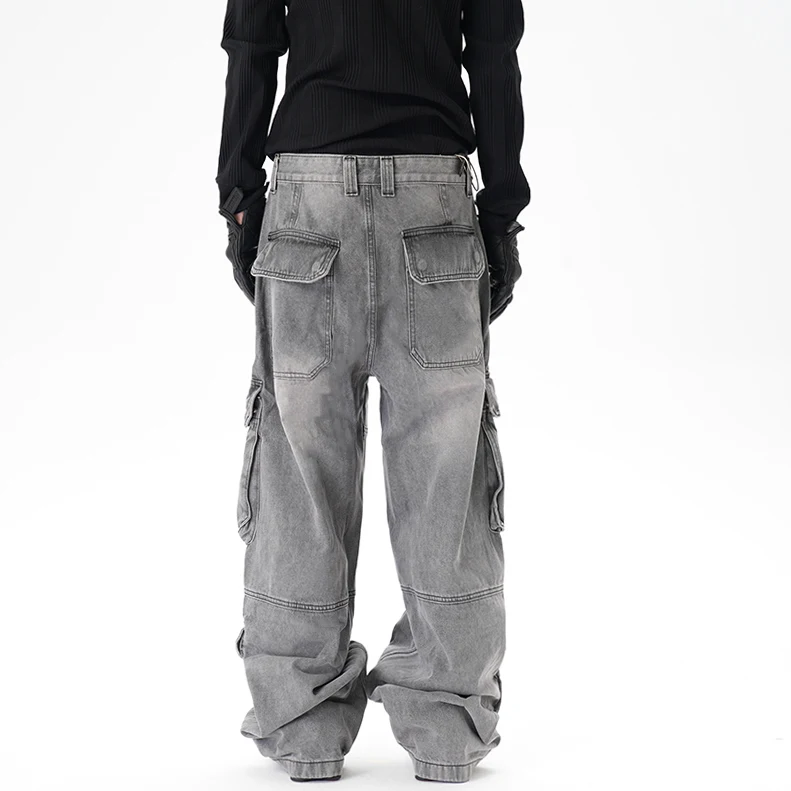 Title 6, Distressed Multi-pocket Casual Loose Straight-l...