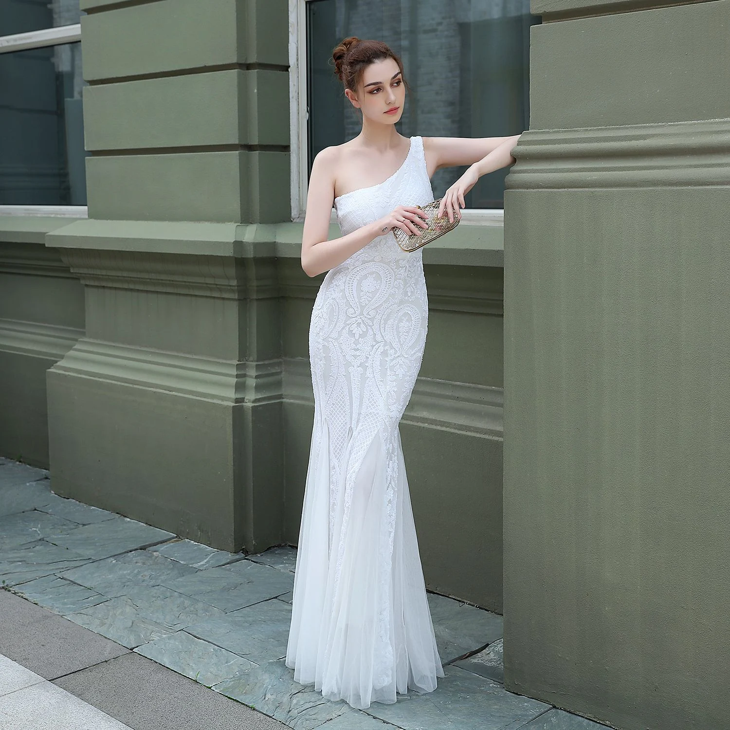Vestido de noite de festa de celebridades de fantasia de fada, perfeito para eventos especiais, oferecendo um visual mágico e deslumbrante. — foto 7