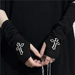 Gothic Punk Oversleeve Women Streetwear Vintage Grunge Elevate Your Street Style with this Unique Accessory, Perfect for — photo 3