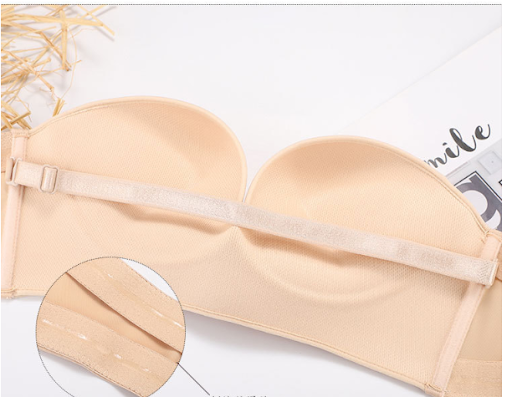 Title 7, Anti-Glare One-Piece Gathered Up Strapless Bra....