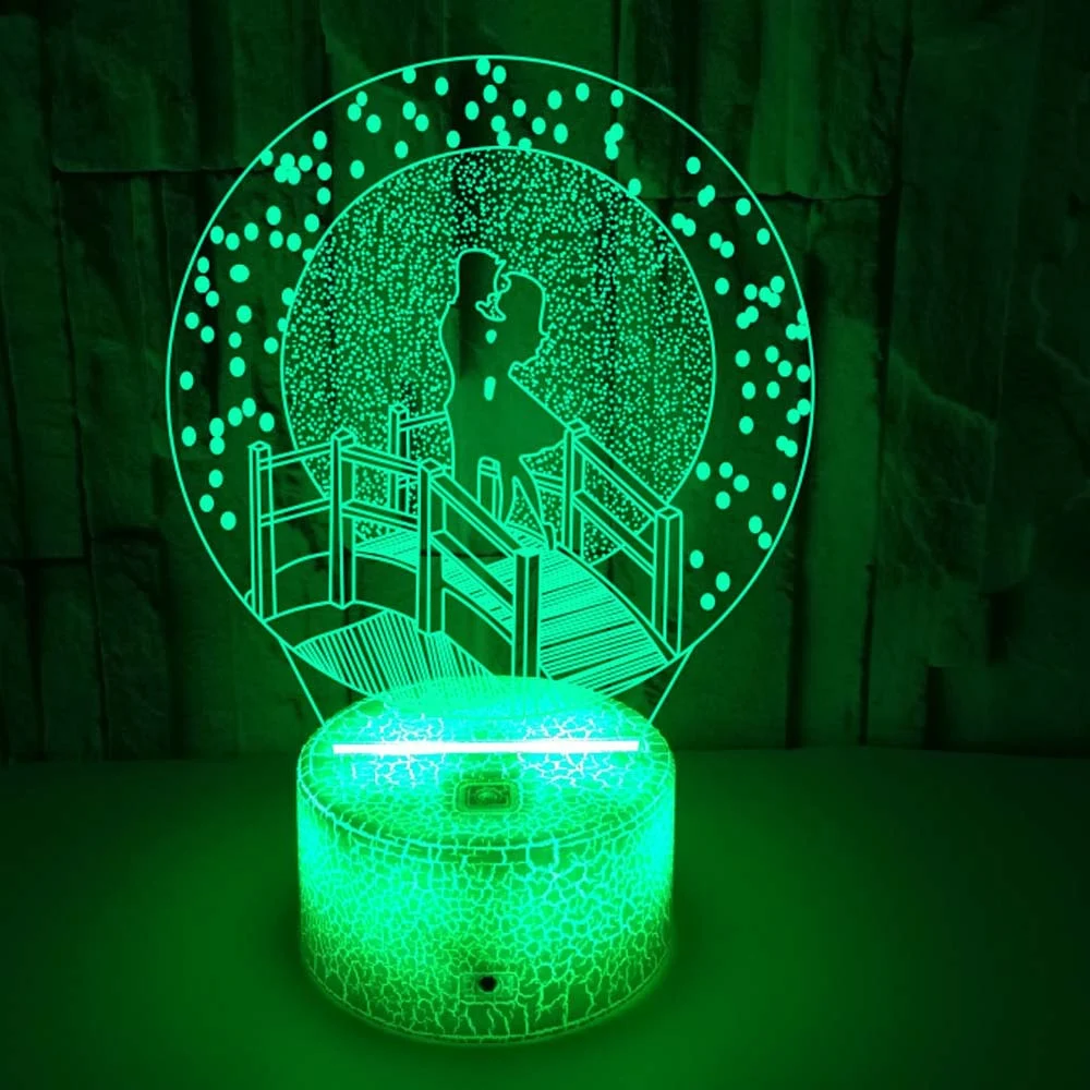 Title 4, Lover Bridge 3D Small Night Lamp Gift Creative ...