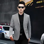 New Men's Youth Konishi Korean Version Slim Pure Color Stylish Men's Wear Comfortable and Modern Fit Perfect for Everyda — photo 1