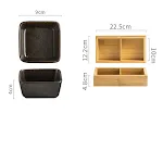 2Saucer 1Bamboo holder
