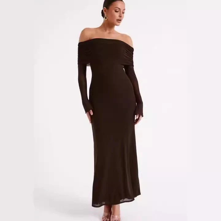 Off-neck Backless Private Clothing Socialite Dress, an elegant choice for exclusive events, parties, and special occasio — photo 6