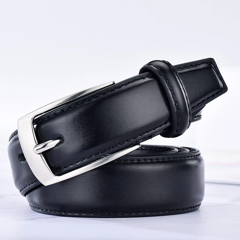 Title 7, Leather pin buckle casual mens belt