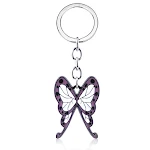 Chaveiro Borboleta Colorida, Grampo de Cabelo, Broche e Pingente 4 em 1. Decore seus pertences ou use no cabelo com estilo e cores vibrantes. — foto 2