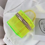 Bolsa Jelly Transparente de Acrílico para Mulheres Leve e Charmosa Ideal para Levar Seus Pertences com Elegância e Sofisticação — foto 3