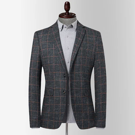Title 6, Korean style slim fit suit top for men. Modern,...