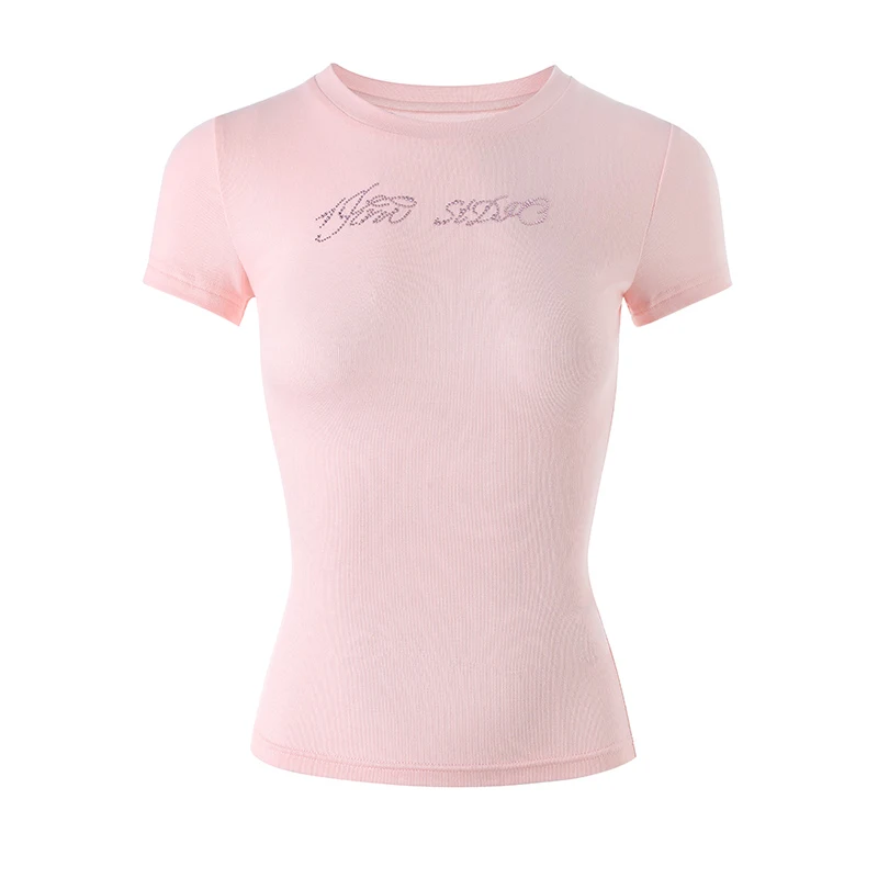 Title 12, Hot Diamond Comfortabel Elastisch T-shirt met R...