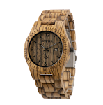 Relógio de madeira ultrafino masculino, presente criativo, quartzo. Design simples e elegante, ideal para uso diário e um presente especial. — foto 2