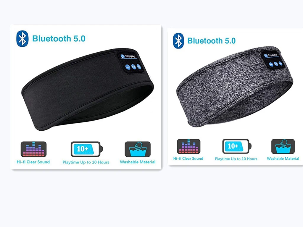 Wireless Bluetooth Sleeping Headphones Headband Thin Soft Elastic Comfortable Music Ear Phones Eye Mask For Side Sleeepe — photo 8