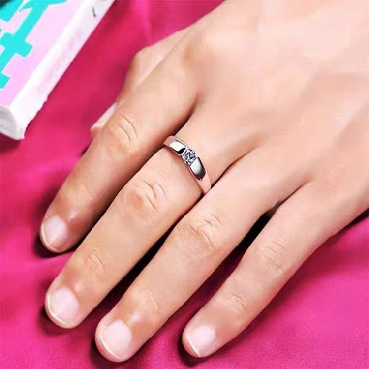 Anel de diamante com aro em ouro branco para mulheres Joia elegante e sofisticada Presente ideal para ocasiões especiais Compromisso — foto 7