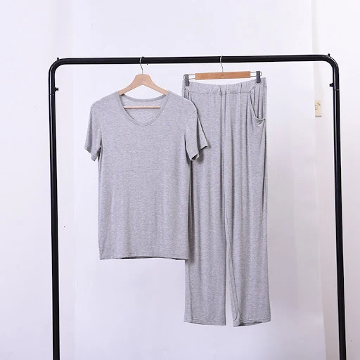 Title 6, Conjunto Homewear Masculino Casual de Manga Cur...