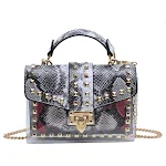 Bolsa de Ombro Studded Graffiti All-match com Estampa e Mãe, Mensageiro para Mulheres, Combina com Tudo, Prática e Elegante — foto 1