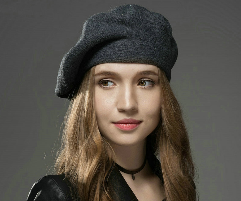 Wollen warme baret — foto 5