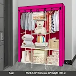 Four Wardrobe Rose Red