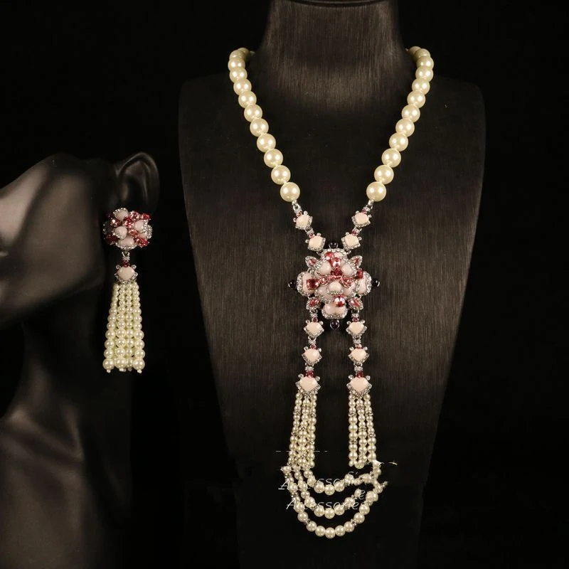 Title 1, Conjunto Colar de Flores Elegante e Exquisito, ...