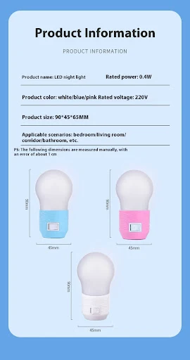 Title 1, Plug-In Bedside Baby Night Feeding Energy-Savin...