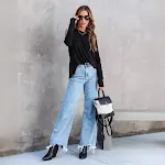 Pantalones Casuales con Flecos para Mujer Elegantes y Cómodos Ideales para un Look Moderno y Versátil Perfectos para Cualquier Ocasión — foto 11