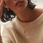 Colar de prata esterlina irregular feminino, temperamental e elegante para realçar a clavícula, perfeito para moda e estilo. — foto 16