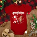 Macacão Bebê Rena Vermelha Feliz Natal Roupa infantil festiva para bebês. Conforto e alegria para as celebrações. — foto 19