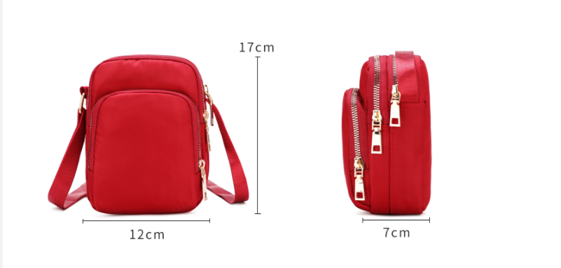 Title 1, Bolsa mini transversal vertical de nylon para c...