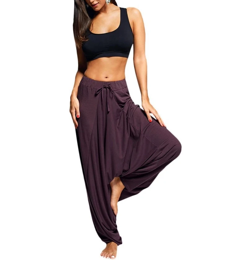 Title 6, Casual Loose Hippie Balloon Pants Drop Harem, C...