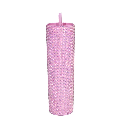 Title 3, Double-layer Diamond-encrusted Plastic 16OZ Str...