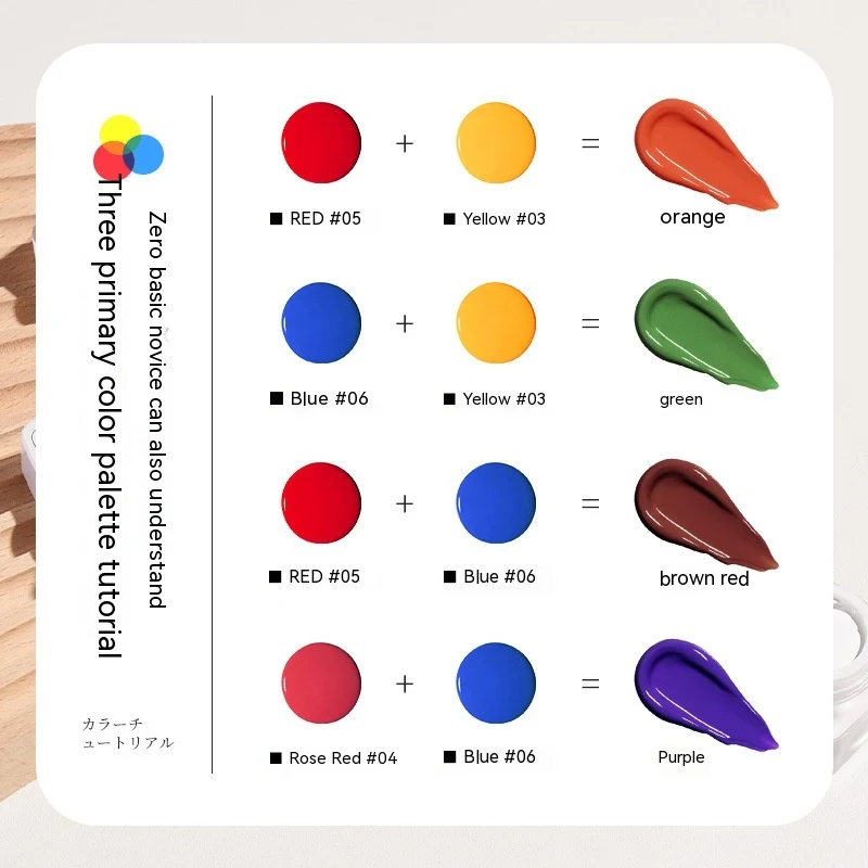 Esmalte UV com três cores primárias pintadas para unhas impecáveis. Secagem rápida, longa duração, brilho intenso e acabamento profissional. — foto 10