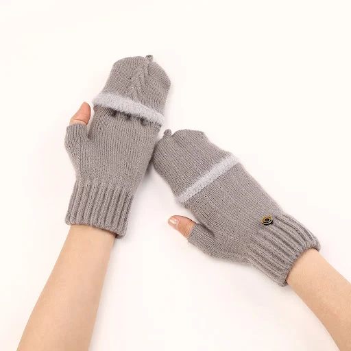 Title 3, Womens Wool Fingerless Gloves Warm Fashionable...